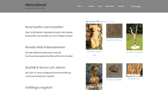 Desktop Screenshot of menschkunst.de