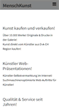 Mobile Screenshot of menschkunst.de